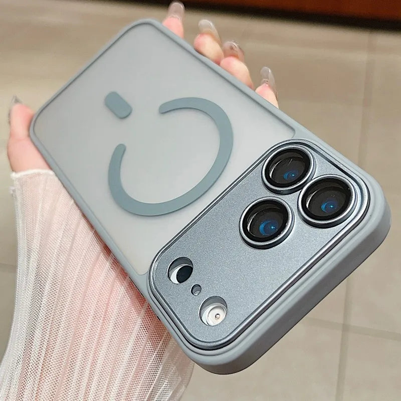 Focuses Phone Case for iPhone 17 Air 17 Pro Max 16E 16 15 14 13 12 11 Pro Max Soft Wireless Charging Magnetic Cover