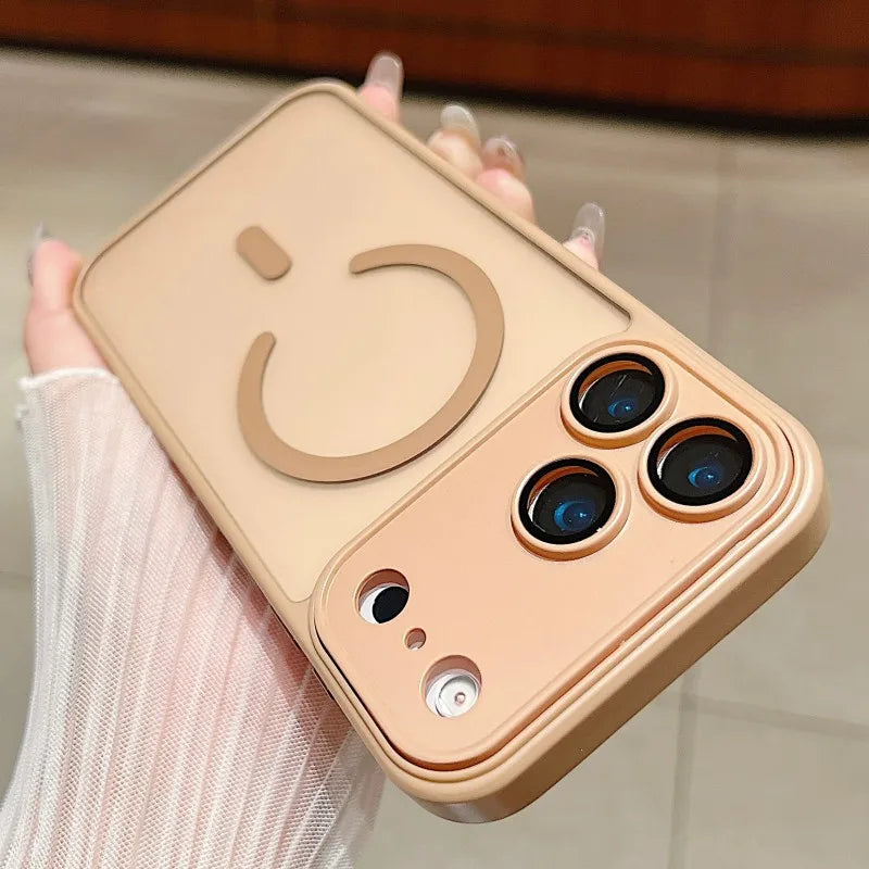 Focuses Phone Case for iPhone 17 Air 17 Pro Max 16E 16 15 14 13 12 11 Pro Max Soft Wireless Charging Magnetic Cover