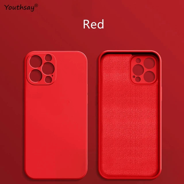 For iPhone 17 Pro Case iPhone 17 16 15 Pro Max Cover Coque Fundas Original Liquid Silicone Soft TPU Back Case iPhone 17 Pro Max